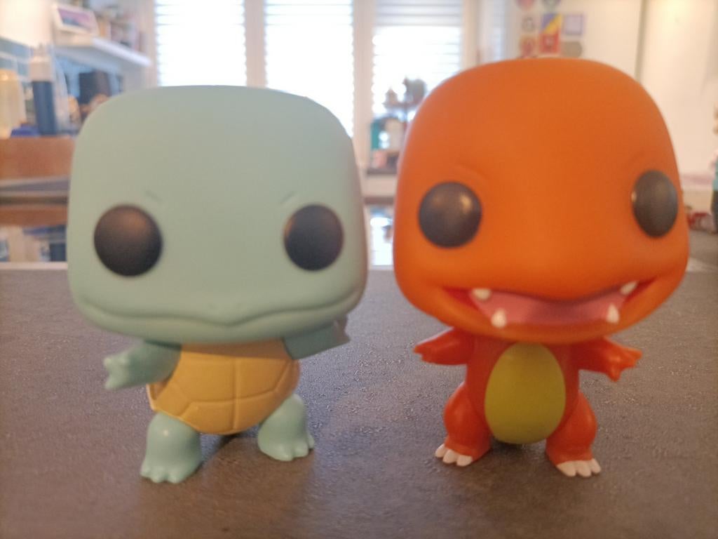Funko pop Charmender en Squirtle Pokemon, Ophalen