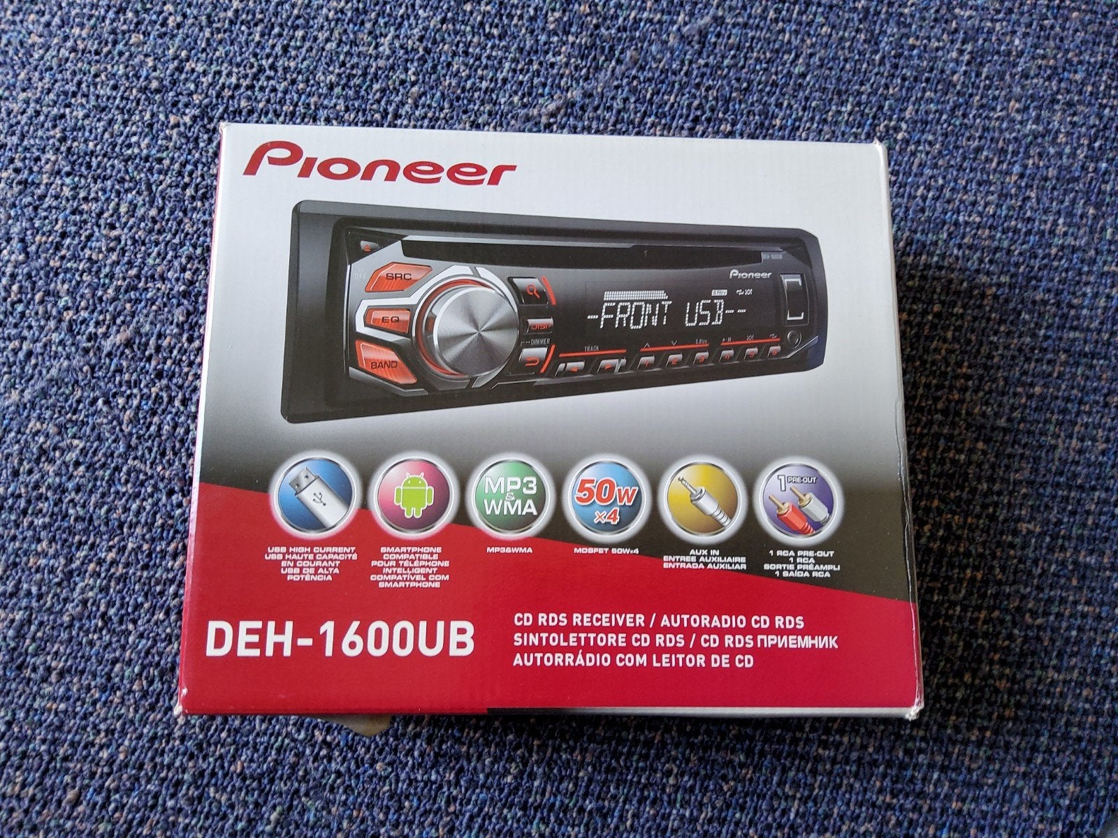 Pioneer DEH-1600UB Autoradio CD RDS Receiver, Ophalen of Verzenden, Zo goed als nieuw