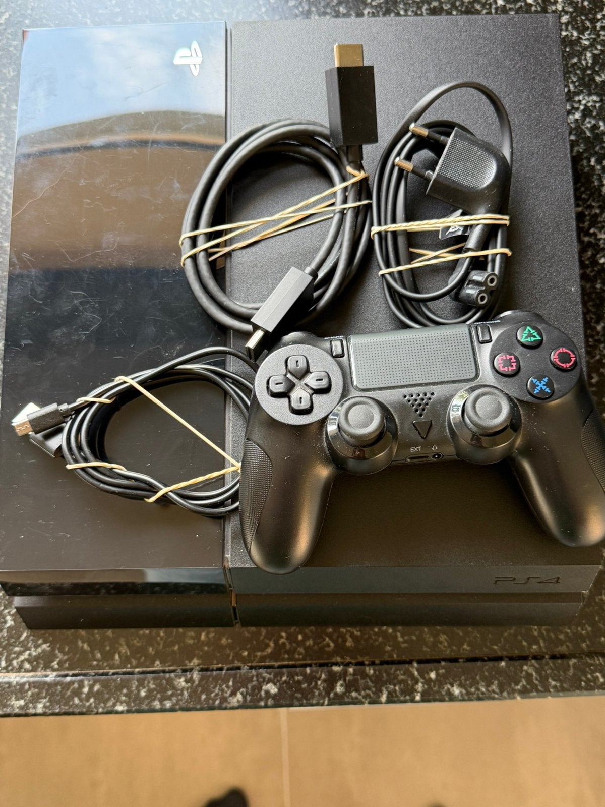 PlayStation 4 500GB (CUH-1116A) + controller + 5 spellen, Ophalen, Zo goed als nieuw, Met 1 controller, Original