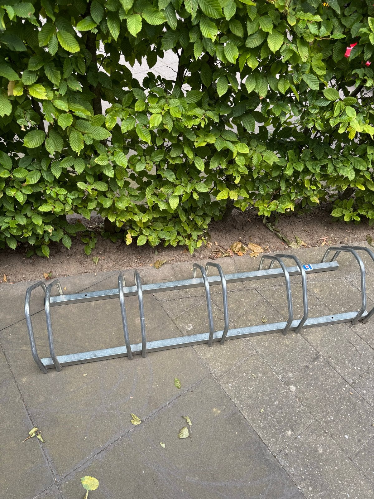 Metalen fietsenrek voor 5 fietsen, Ophalen, Gebruikt