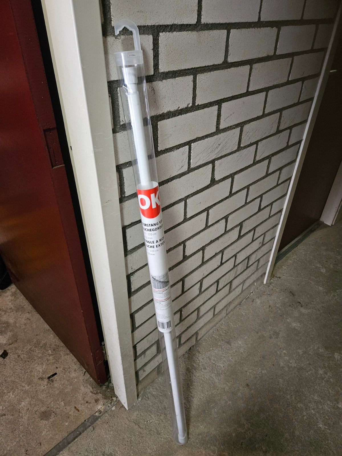 Uitschuifbare douchegordijnstang - Nieuw in verpakking, Nieuw, Ophalen of Verzenden, Douche-accessoire, Wit