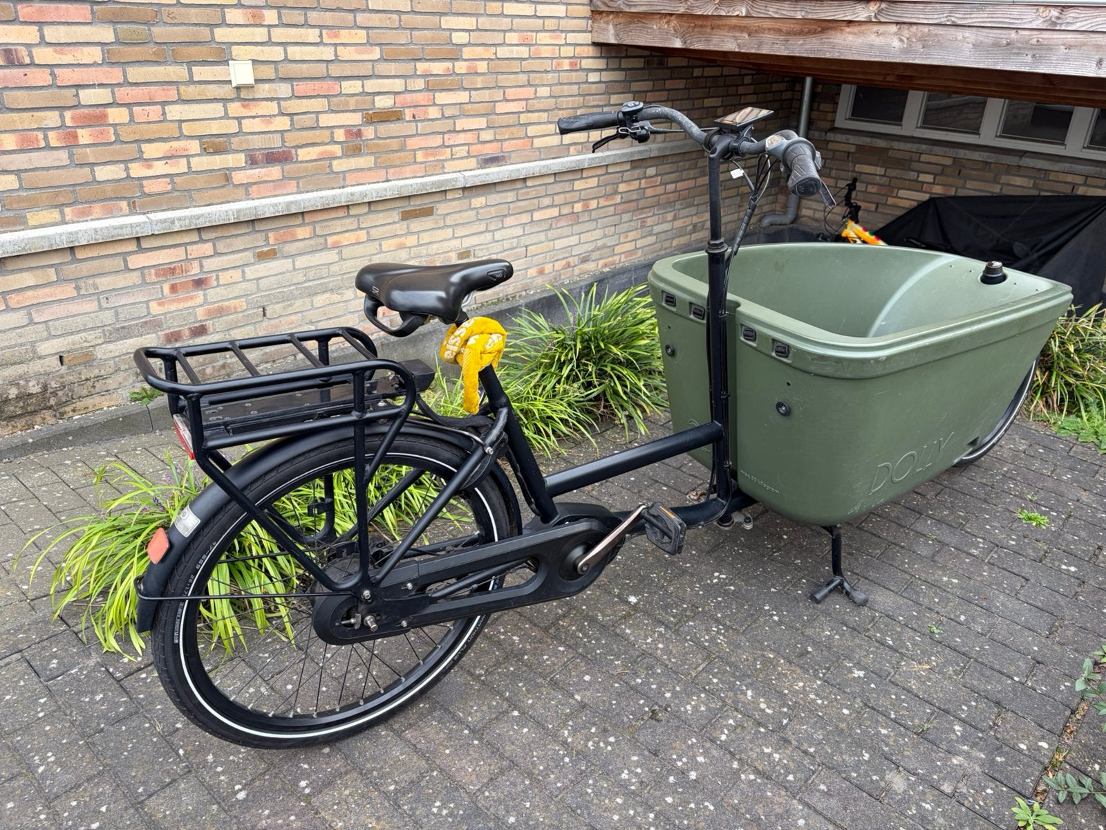 Dolly bakfiets, 4 kinderen of meer, Gebruikt, Elektrisch, Schijfrem