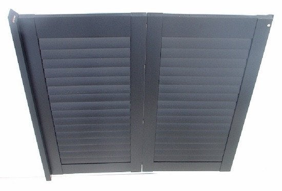 Kozijn  Shutter Kleur zwart 1025 x 1035mm Nieuw Lamellen, Raamkozijn, Nieuw, Hout, Ophalen