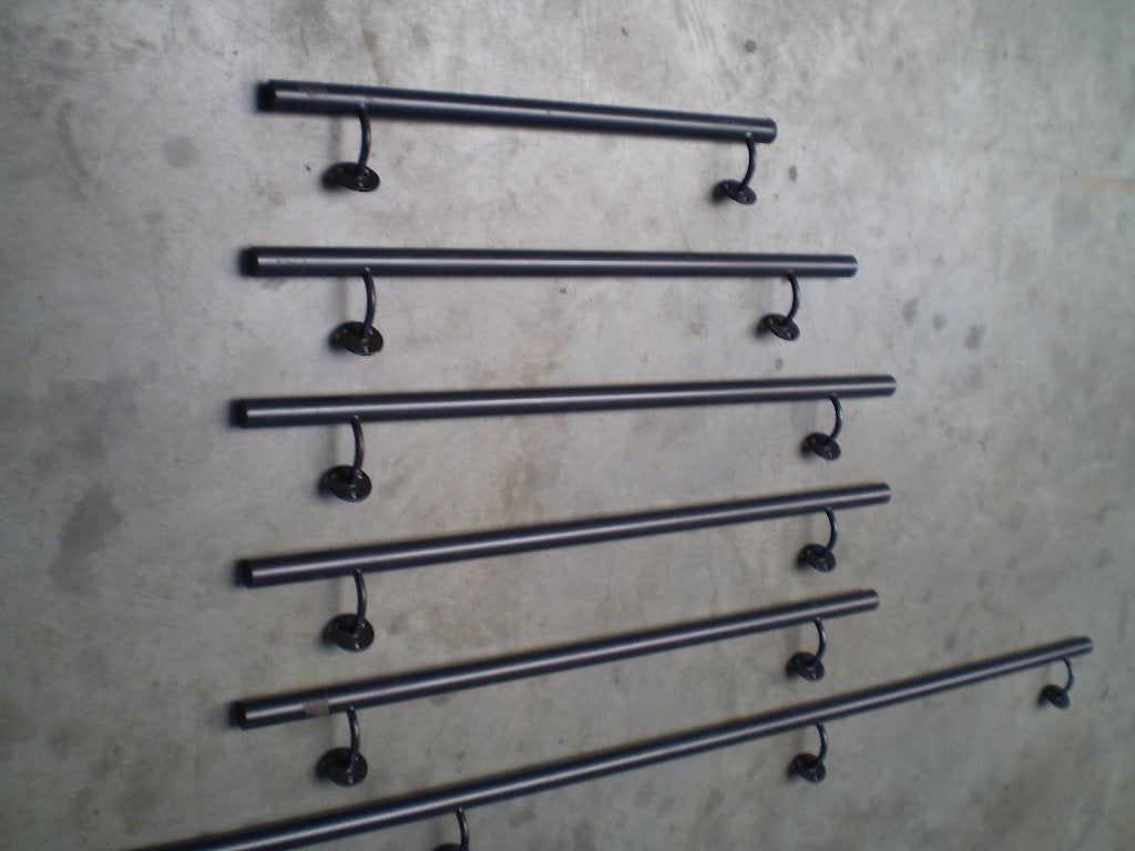 TRAPLEUNING, STAAL, antraciet, Ophalen, Gebruikt