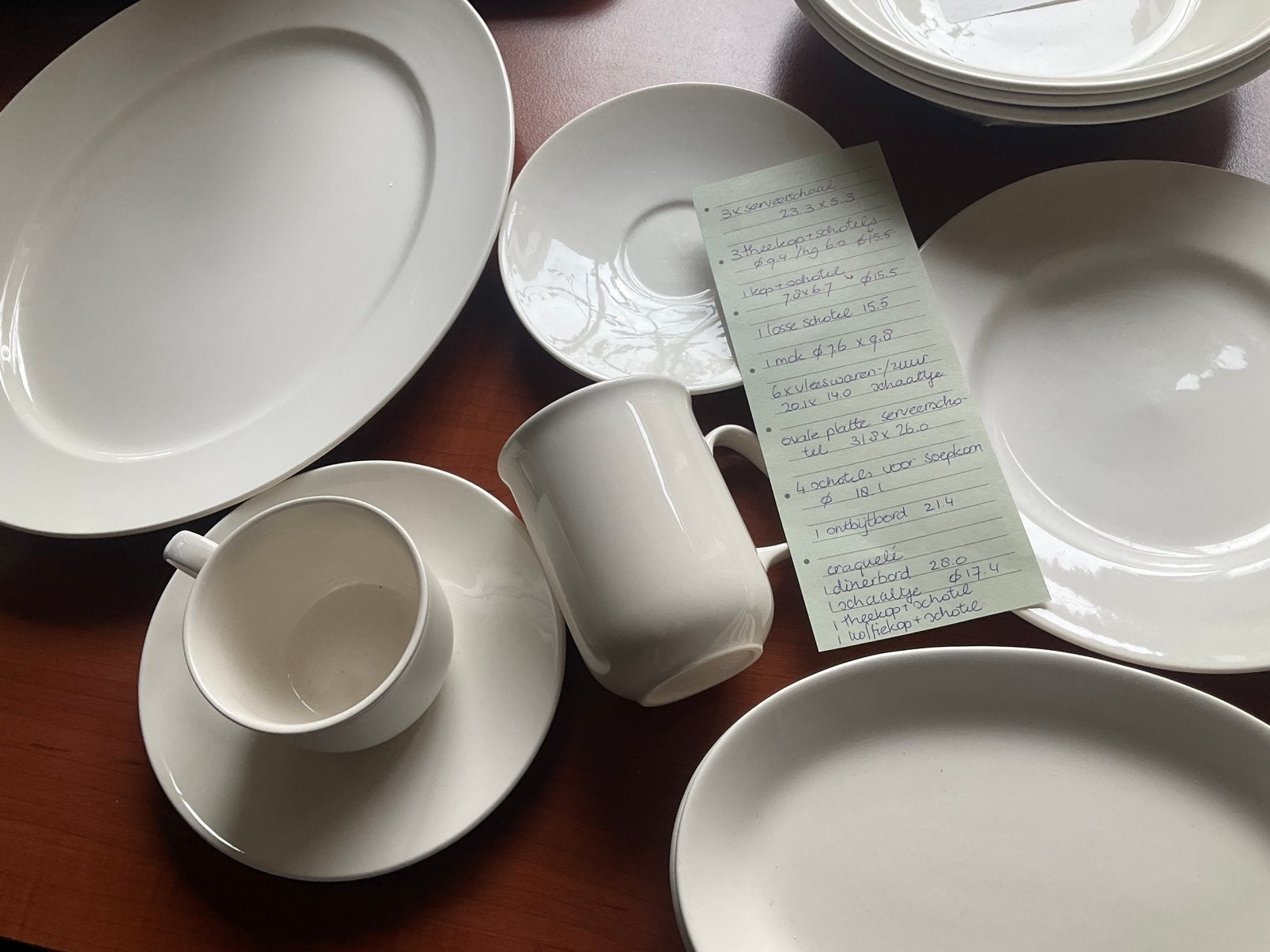 BARRATS roomkleur Engels servies, Overige typen, Ophalen of Verzenden, Zo goed als nieuw, Overige stijlen