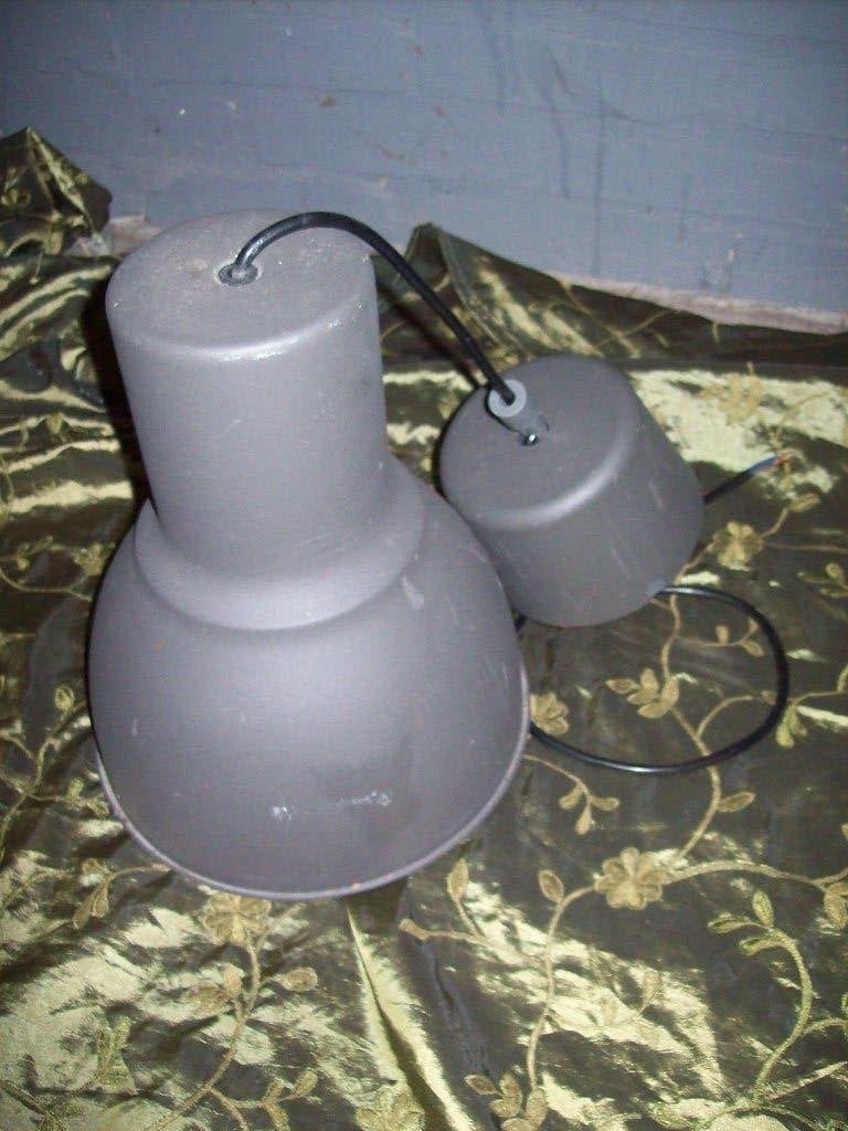 Stoere Lamp grijs ijzer, Stoer, E14 (klein), Ophalen of Verzenden, Zo goed als nieuw