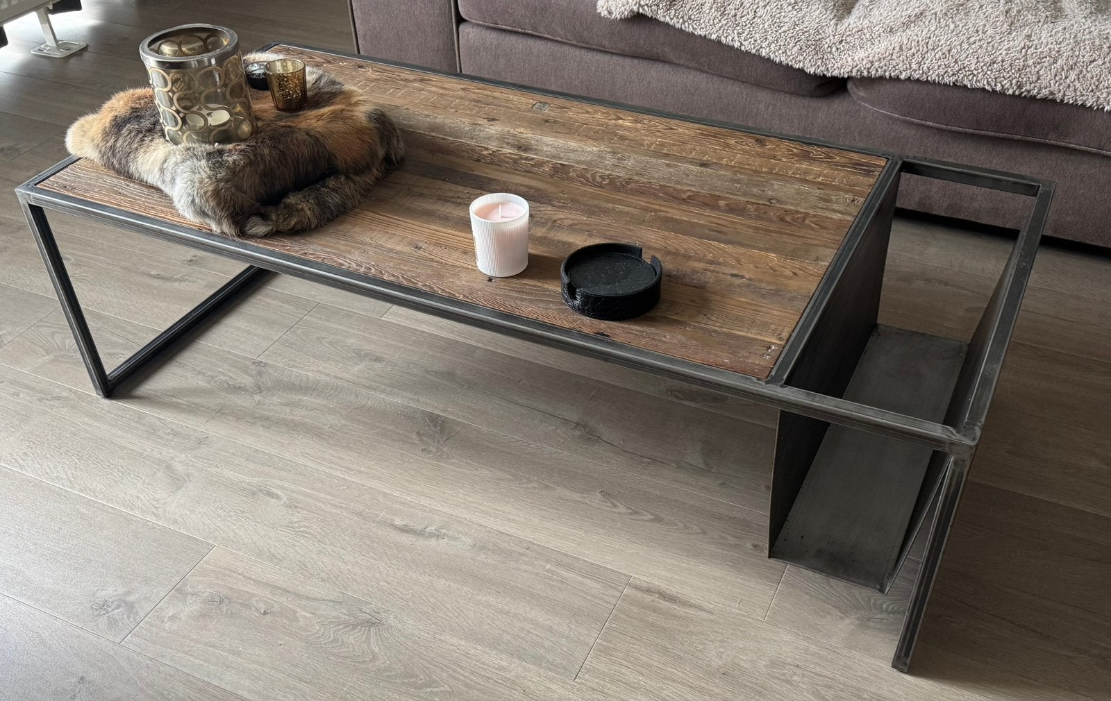 Te koop salontafel van Riviera Maison, Huis en Inrichting, Ophalen, 100 tot 150 cm, 50 tot 100 cm, Zo goed als nieuw