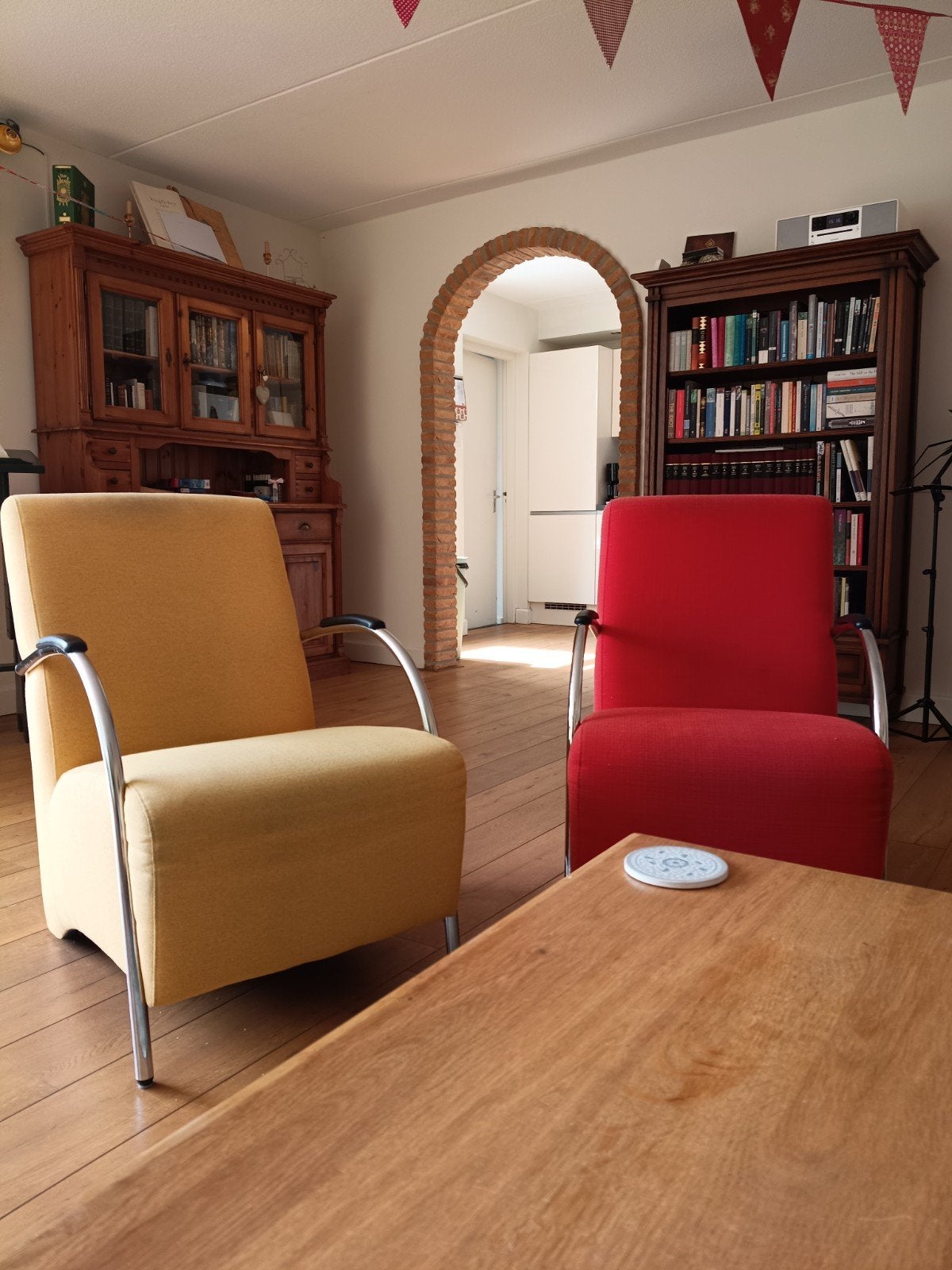 gratis af te halen 2 fauteuils, Ophalen, Gebruikt, 75 tot 100 cm, 50 tot 75 cm