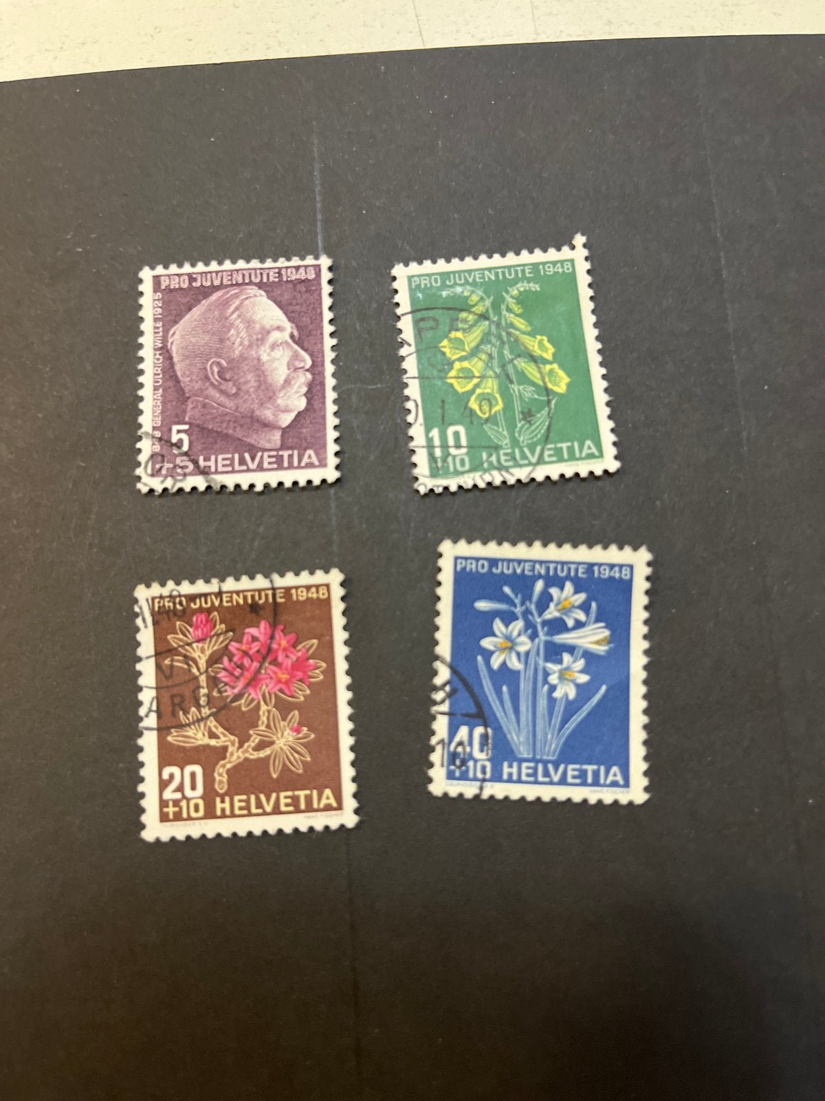 Pro Juventute postzegels 1948 michel 514-517 gestempeld, Postzegels en Munten, Ophalen of Verzenden, Gestempeld