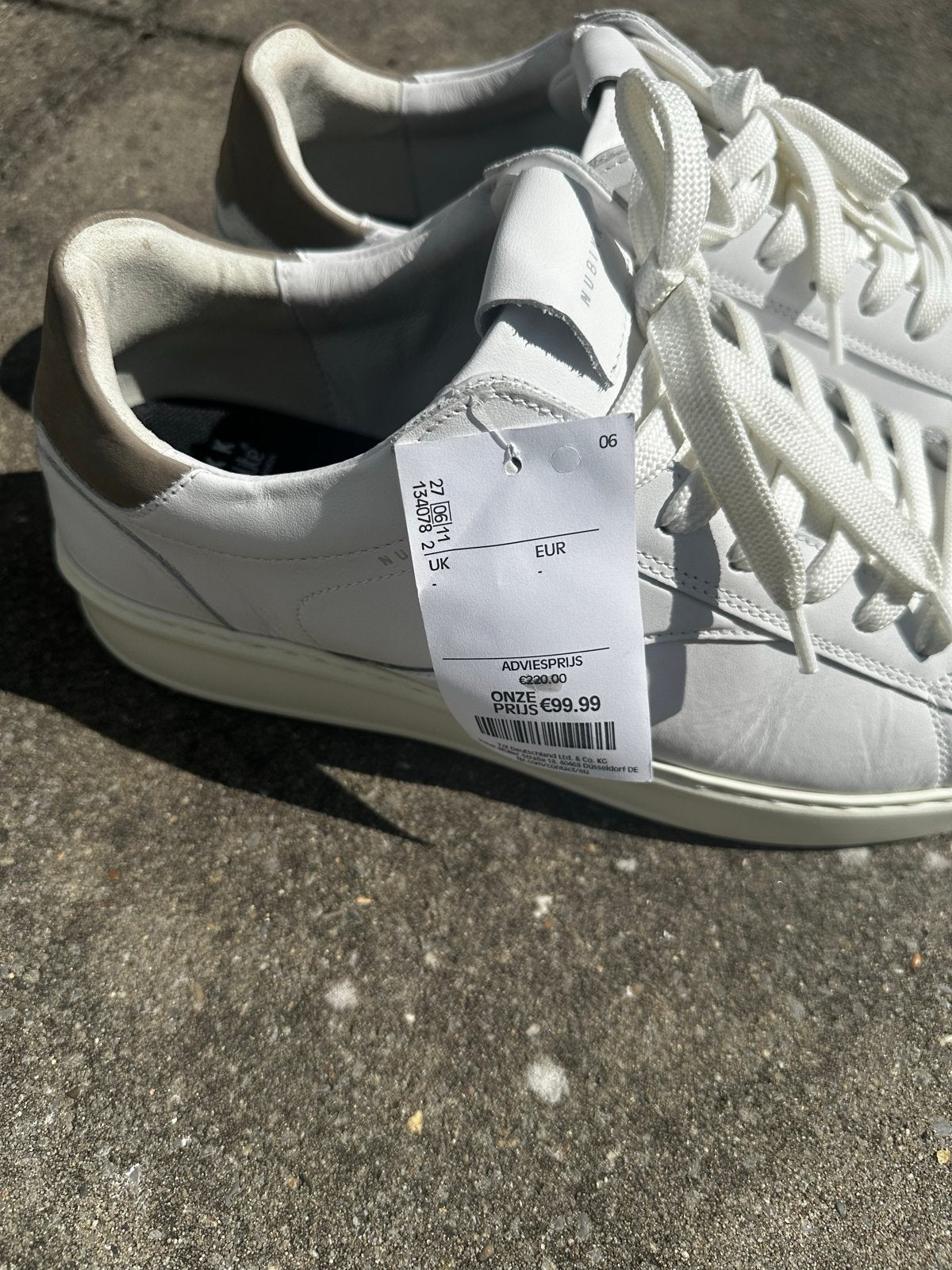 Nieuwe Nubikk sneakers wit, maat 43, Ophalen, Nieuw, Wit, Sneakers of Gympen