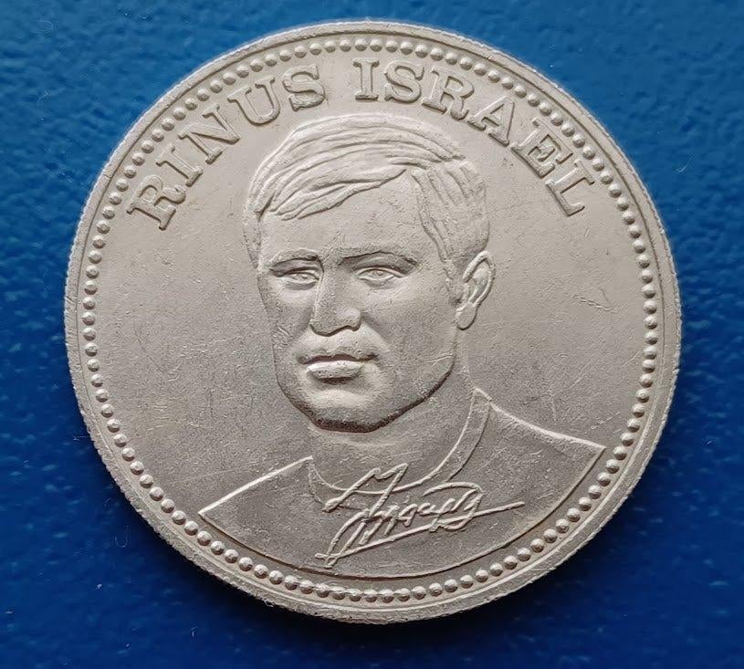 Penning - Rinus Israël Feyenoord - Shell 1970, Postzegels en Munten, Verzenden, Overige materialen, Nederland