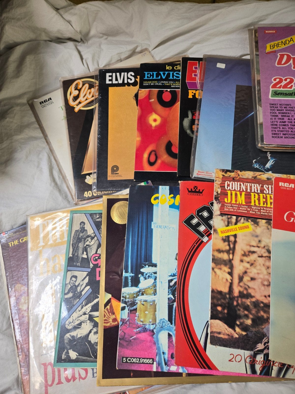 Vintage, elpees, veel elvis en nog meer andere, fifties, Ophalen of Verzenden, Gelezen, Muziek, Film of Tv