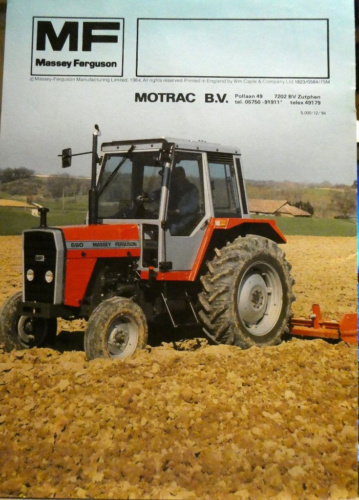 Folder / Tractor / Massey Ferguson 600, Boeken, Verzenden, Gelezen, Overige merken