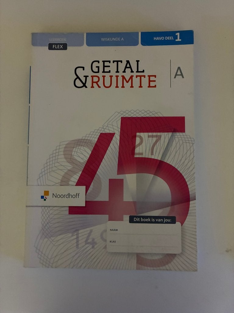 Getal & Ruimte - Havo Deel 1, Boeken, Ophalen, Noordhoff, Zo goed als nieuw, Beta