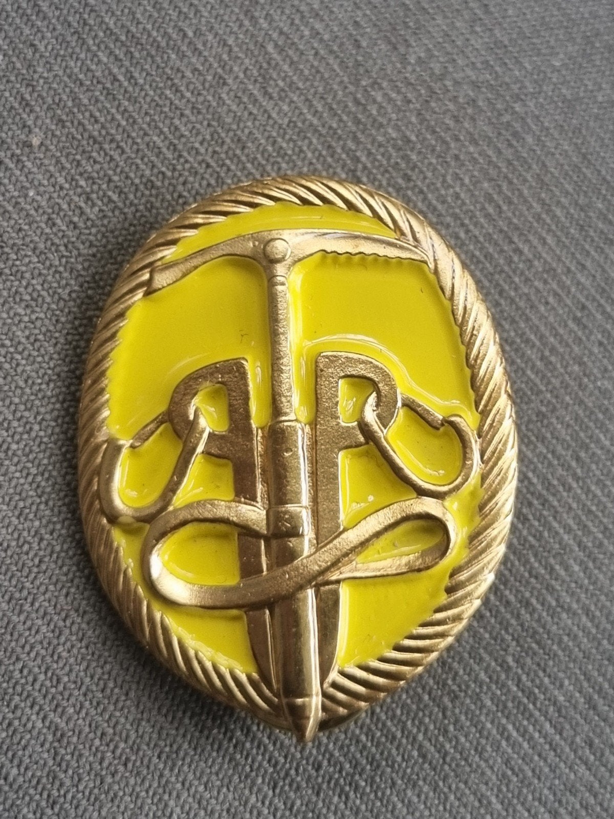 Pinspeld Instructeur klimtoren, Ophalen of Verzenden, Landmacht, Nederland, Embleem of Badge