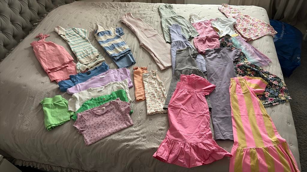 Pakket zomerkleding meisje 110/116, Ophalen of Verzenden, Zo goed als nieuw, Meisje, Overige typen