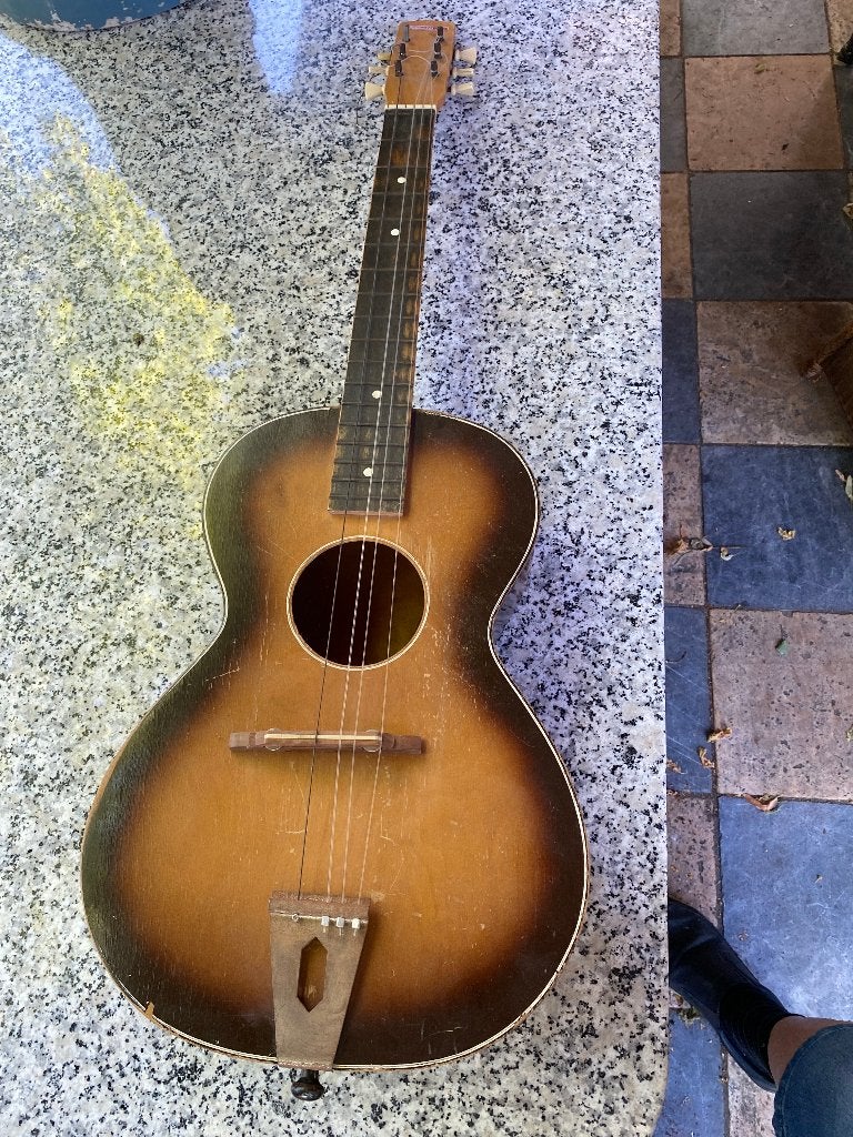 originele Rosetti gitaar, jaren 50/ 60, Egmond, Muziek en Instrumenten, Klassieke of Spaanse gitaar, Ophalen of Verzenden, Rosetti