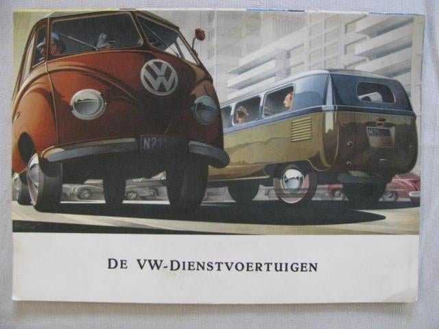139 Volkswagen VW spijlbus folder 1953 of 1954, Ophalen of Verzenden, Gelezen, Volkswagen