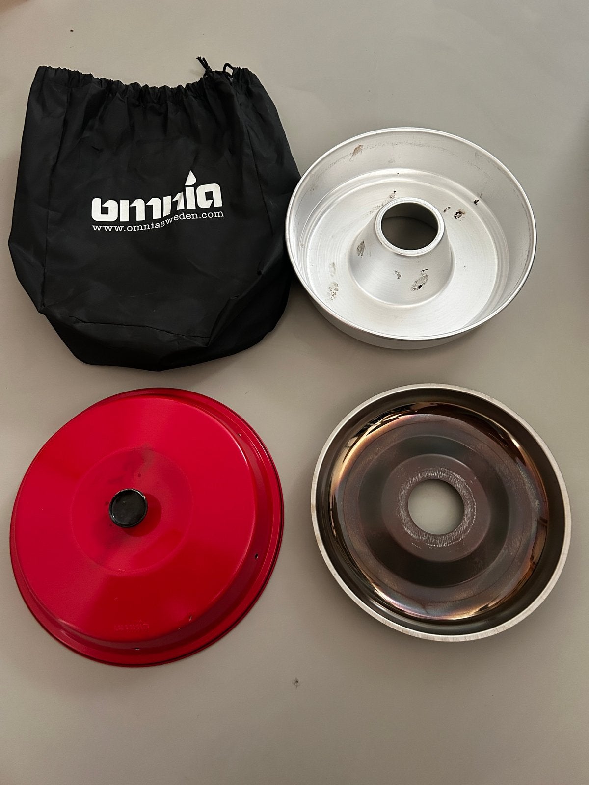 Omnia Camping Oven met opbergzak, Ophalen, Gebruikt