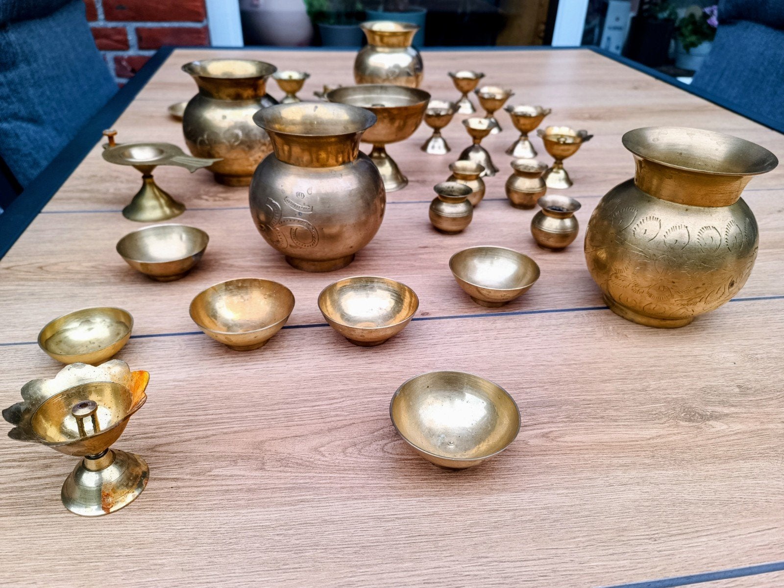 Antieke koperen Indiase volkskunst, Antiek en Kunst, Antiek | Koper en Brons, Ophalen of Verzenden