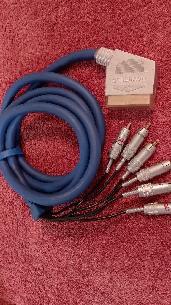 High-End Oehlbach XXL Blauwe AV-Kabel (2 Meter) Nieuwstaat!, Audio, Tv en Foto, Ophalen of Verzenden, Zo goed als nieuw, 2 tot 5 meter