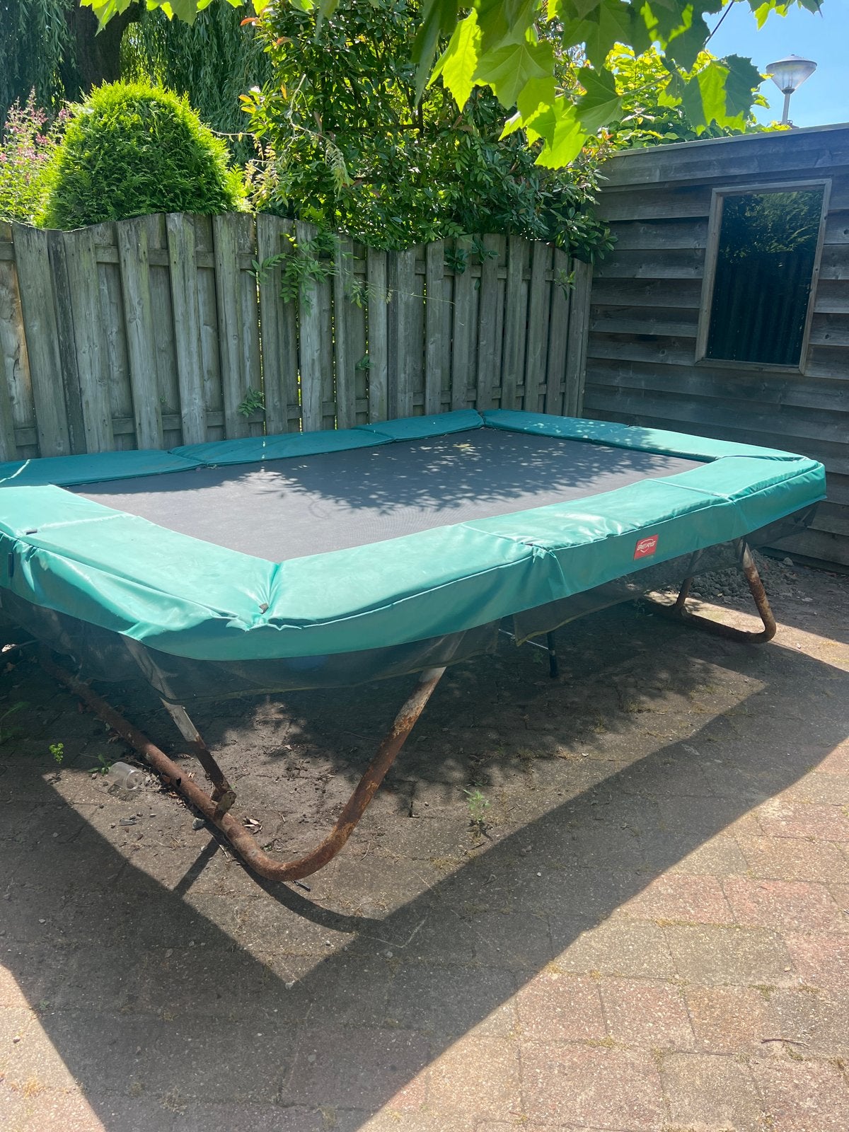 Ingegraven Trampoline 2,5 x 3 meter - Nog heel goed, Ophalen of Verzenden, Zo goed als nieuw
