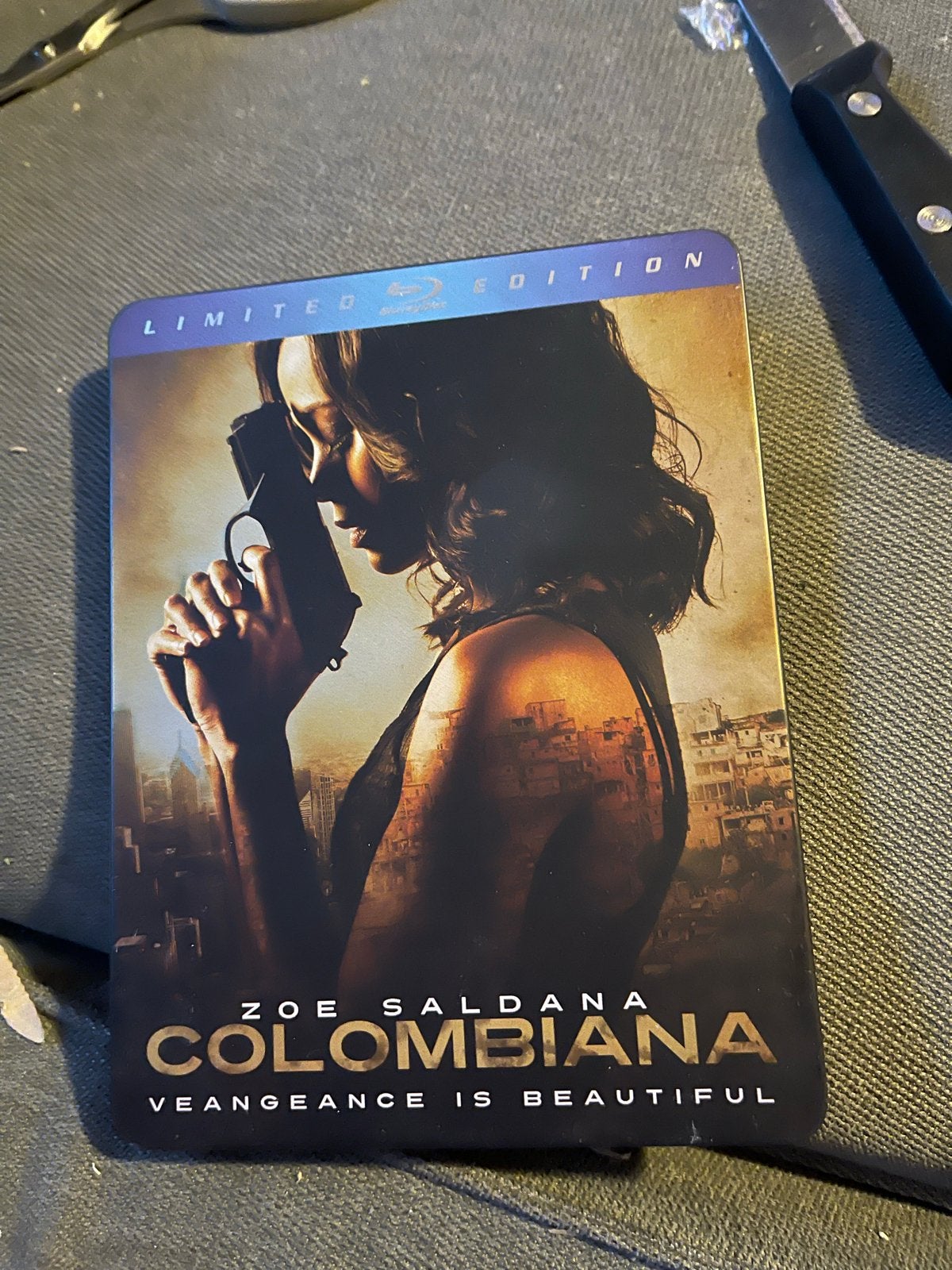 Colombiana Blu-ray Limited Edition - Actie Thriller, Cd's en Dvd's, Ophalen of Verzenden, Zo goed als nieuw, Actie