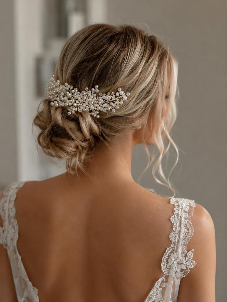 Haaraccessoire voor bruid, Ophalen of Verzenden, Nieuw, Wit, Accessoires