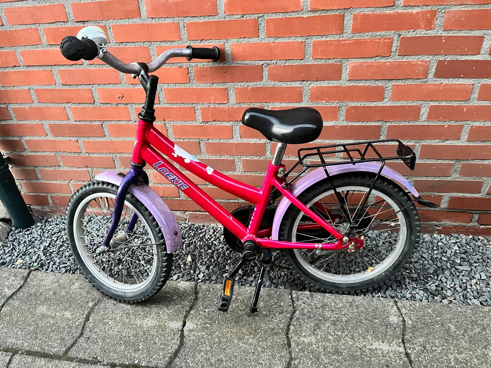 Keurige LOEKI  Meisjesfiets 16” terugtraprem (evt zijwielen), Ophalen, Terugtraprem, Zijwieltjes, 16 tot 20 inch