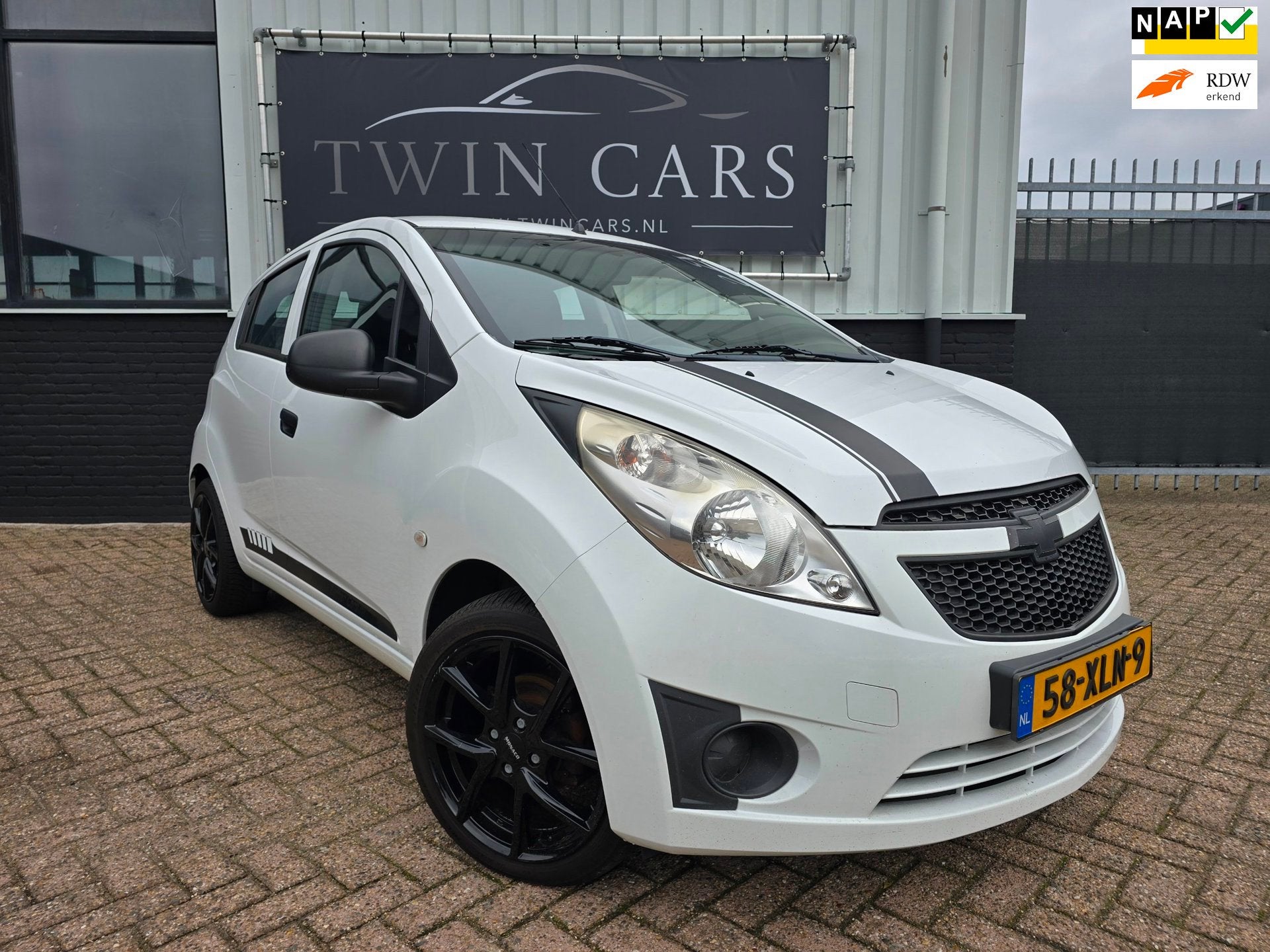 Chevrolet Spark 1.0 16V LS Bi-Fuel LPG Airco, Auto's, Voorwielaandrijving, Euro 5, Stof, Zwart