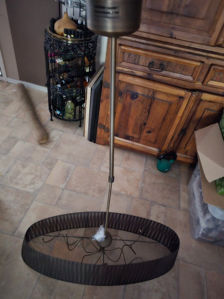 Hanglamp, Ophalen, Zo goed als nieuw, Overige materialen, Overige fittingen