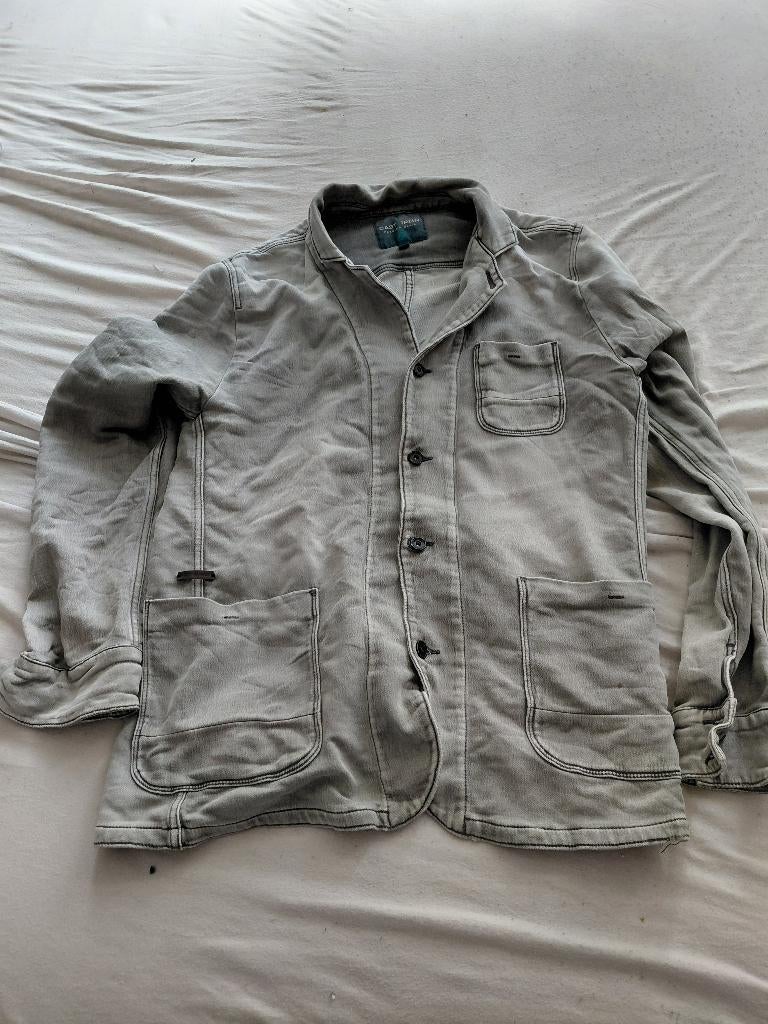 Cast Iron zomerjas xxxl grijs denimstof, Overige maten, Ophalen of Verzenden, Gedragen, Cast Iron