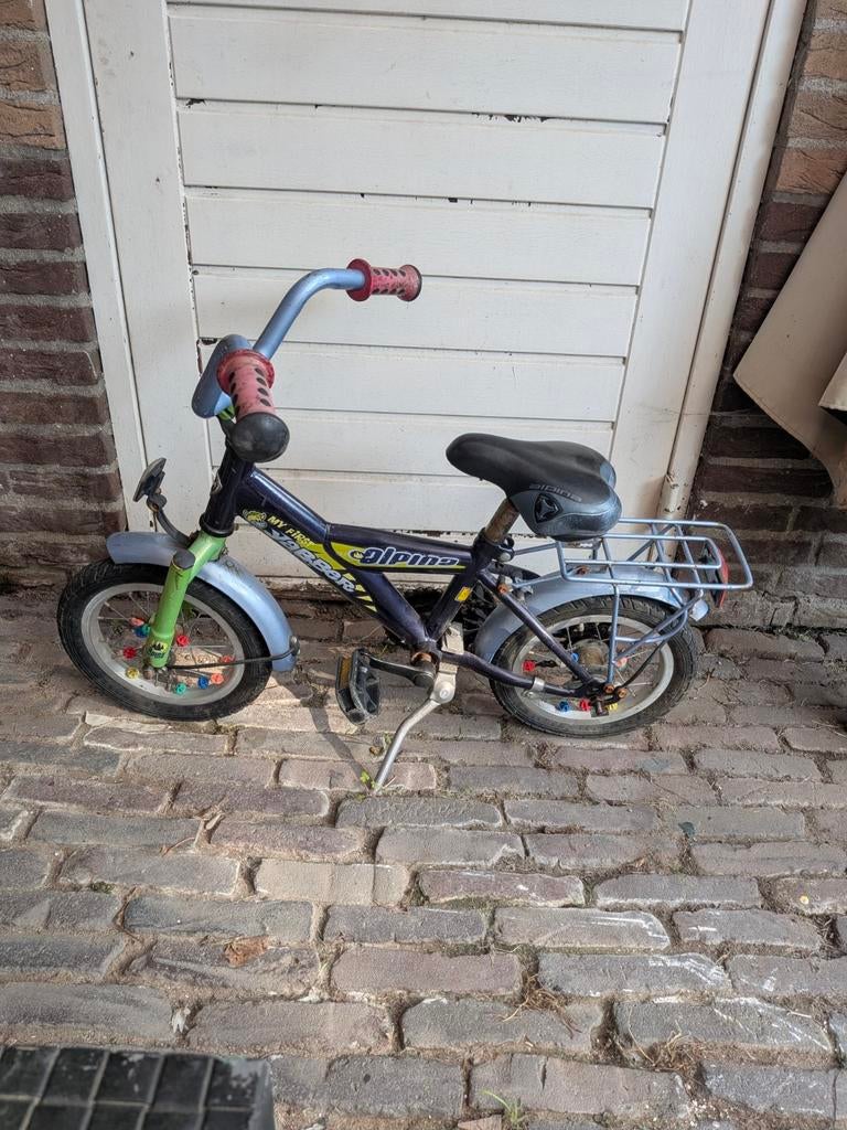 Kinderfietsje 12,5 inch - Gebruikt maar fietst goed, Ophalen, Gebruikt, Minder dan 16 inch