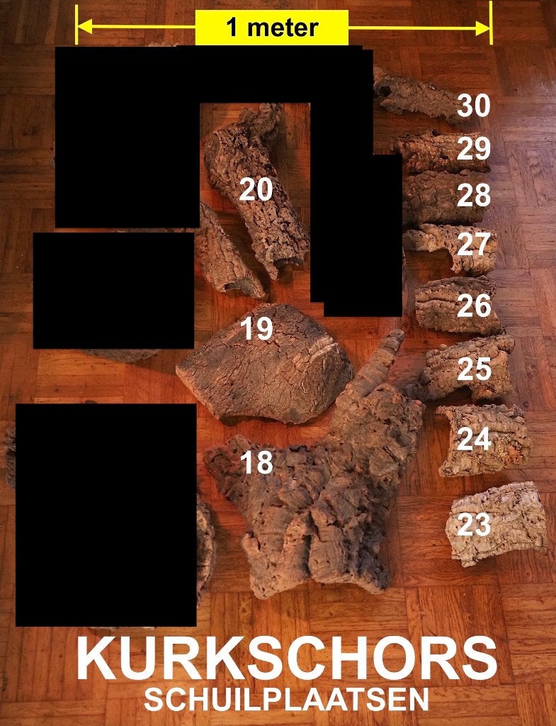 Kurkschors schuilplaatsen voor Terrarium Reptielen 16 t/m30, Dieren en Toebehoren, Ophalen of Verzenden, Zo goed als nieuw, Tak, Plant, Rots of Steen