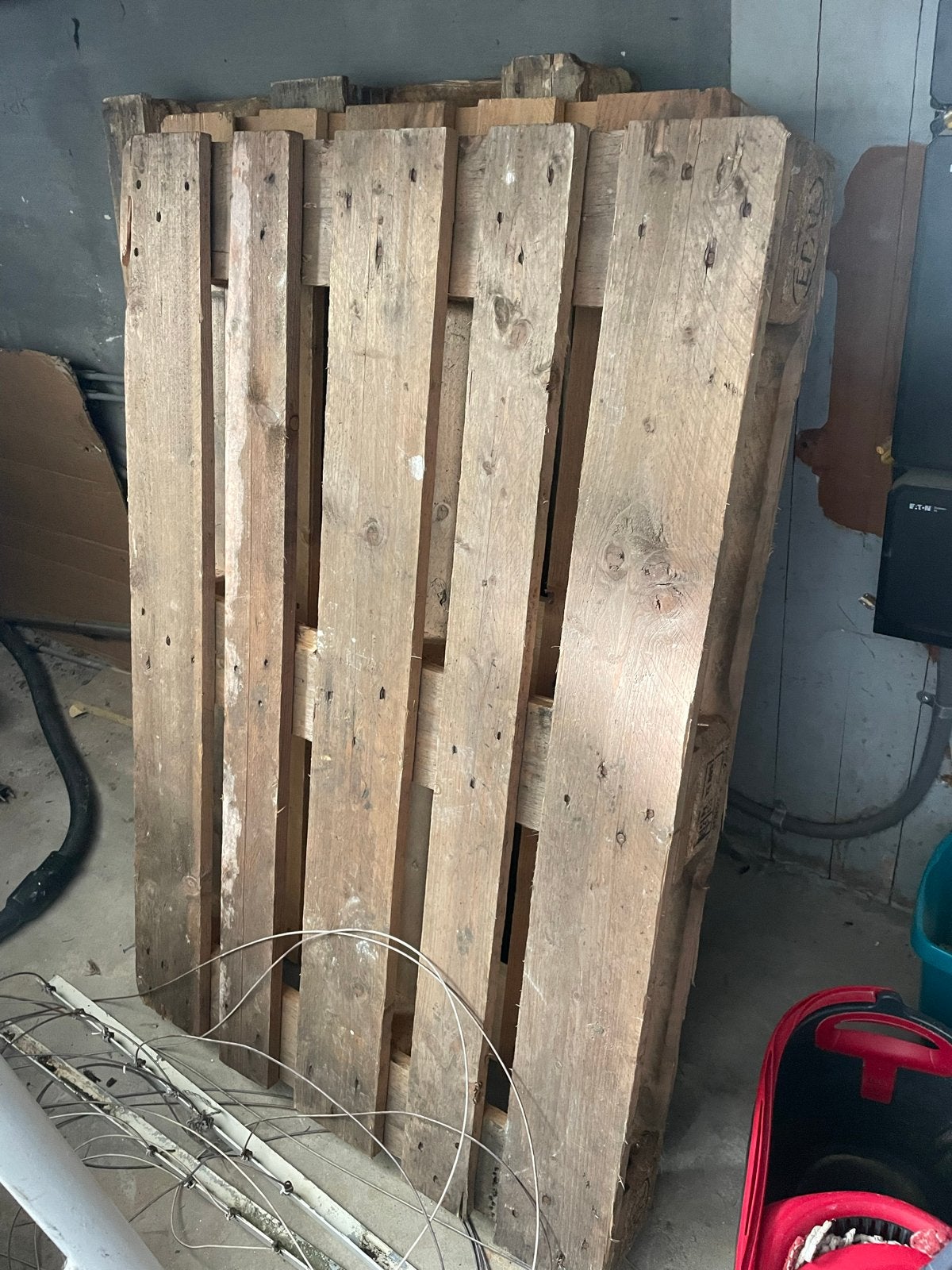 3 Europallets - Gebruikt maar in goede staat, Ophalen of Verzenden, Gebruikt, Hout, 100 mm of meer