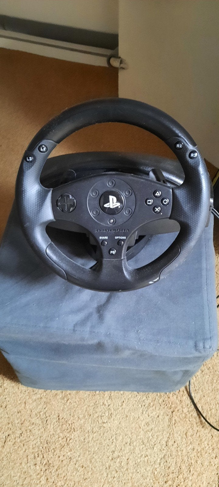 Thrustmaster Stuur met pedalen, Spelcomputers en Games, Ophalen, Gebruikt, Stuur of Pedalen, PlayStation 3