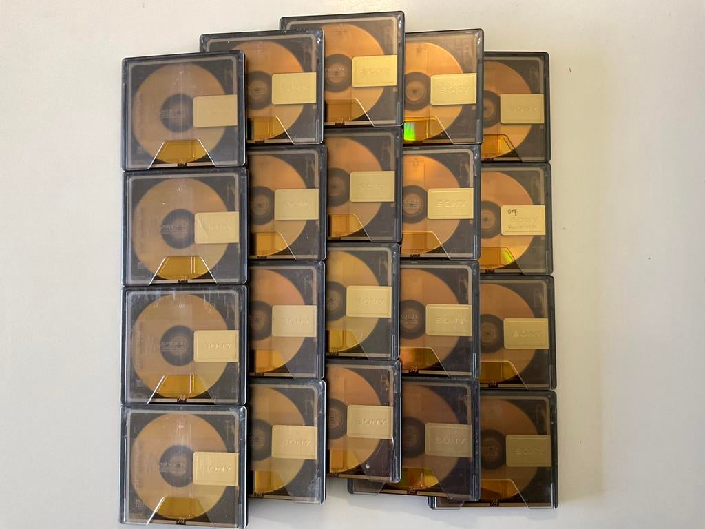 Minidisc’s. SONY PREMIUM GOLD 74. 20x als nieuw. 74 minuten, Ophalen of Verzenden