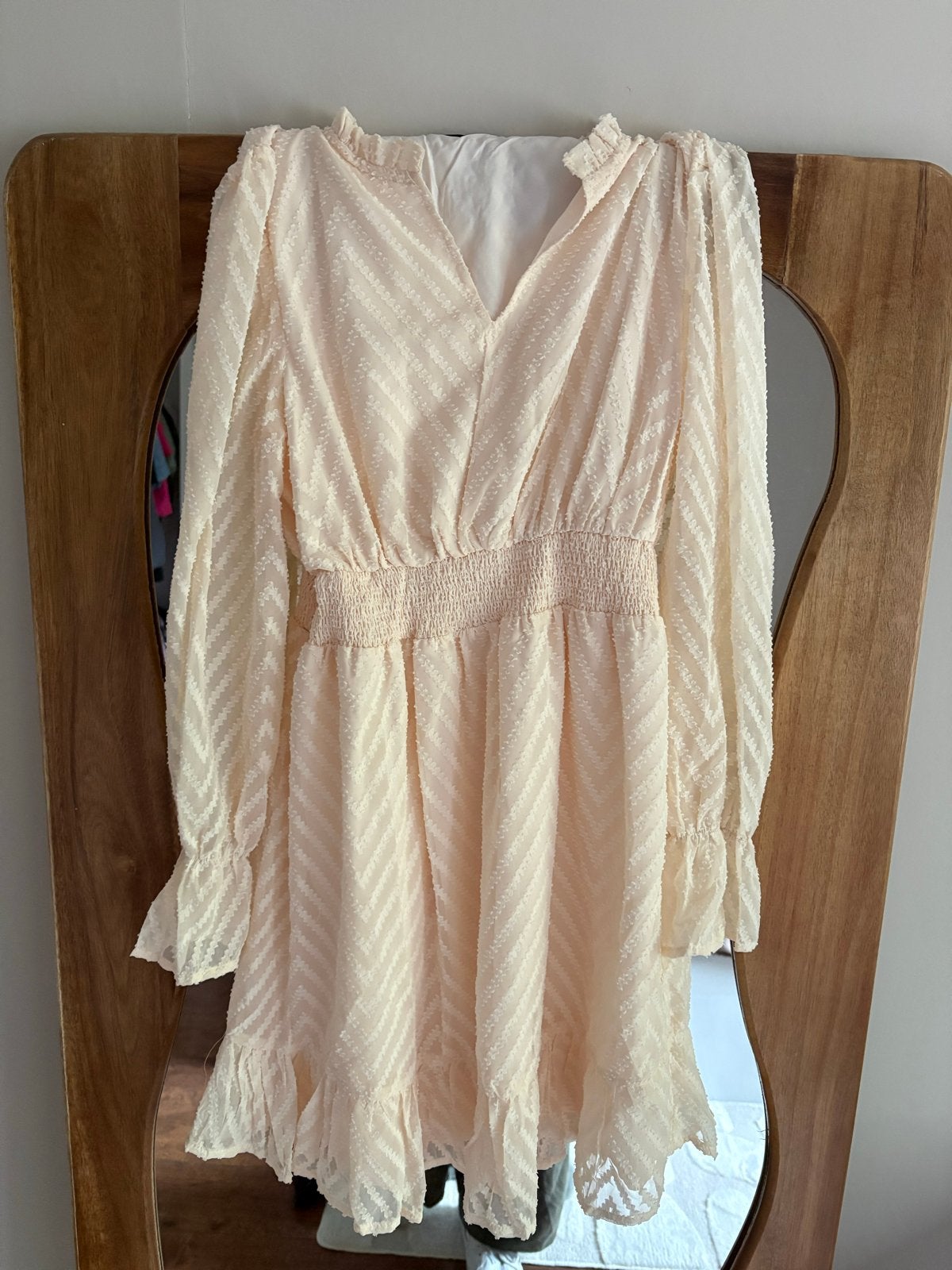 Nieuwe Shein jurk maat S, Kleding | Dames, Jurken, Beige, Nieuw, Ophalen of Verzenden, Maat 36 (S)