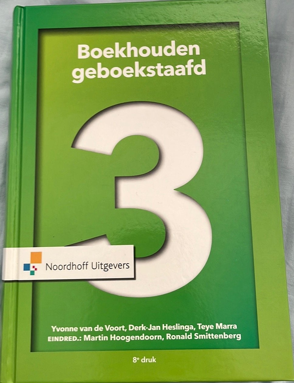 Boekhouden Geboekstaafd 3 - 8e druk - Noordhoff, Ophalen of Verzenden, Gamma, Zo goed als nieuw, MBO
