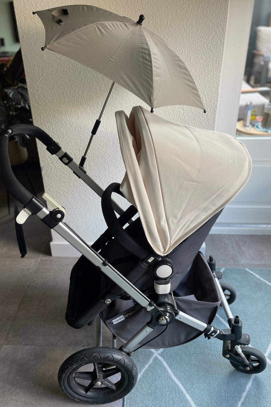 Bugaboo Cameleon Kinderwagen (creme) incl adapters maxi cosi, Ophalen, Zo goed als nieuw, Regenhoes