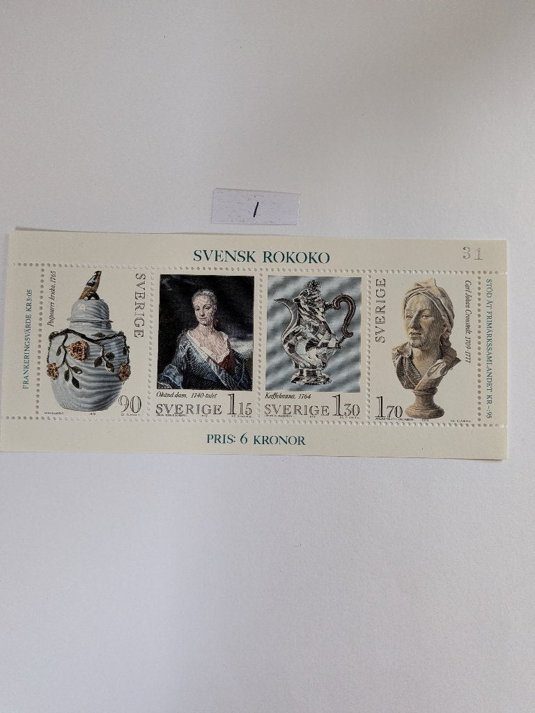 Zweden, Verzenden, Zweden, Postfris
