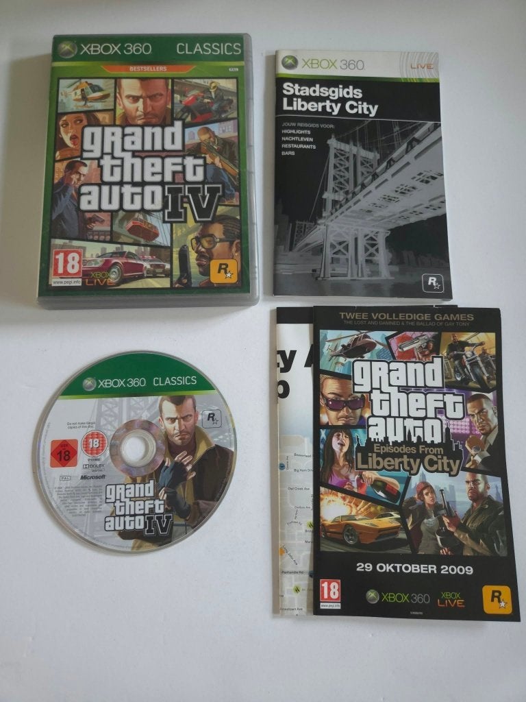 Xbox 360 - Grand Theft Auto IV	- 11457, Avontuur en Actie, Vanaf 18 jaar, 1 speler, Ophalen of Verzenden