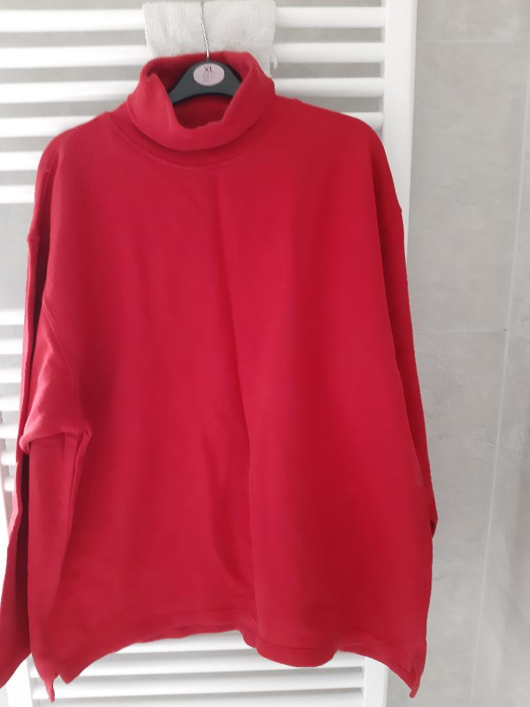 Rode colltrui, merk: Brander jeans wear, maat: L., Maat 52/54 (L), Brander jeans wear., Ophalen of Verzenden, Gedragen