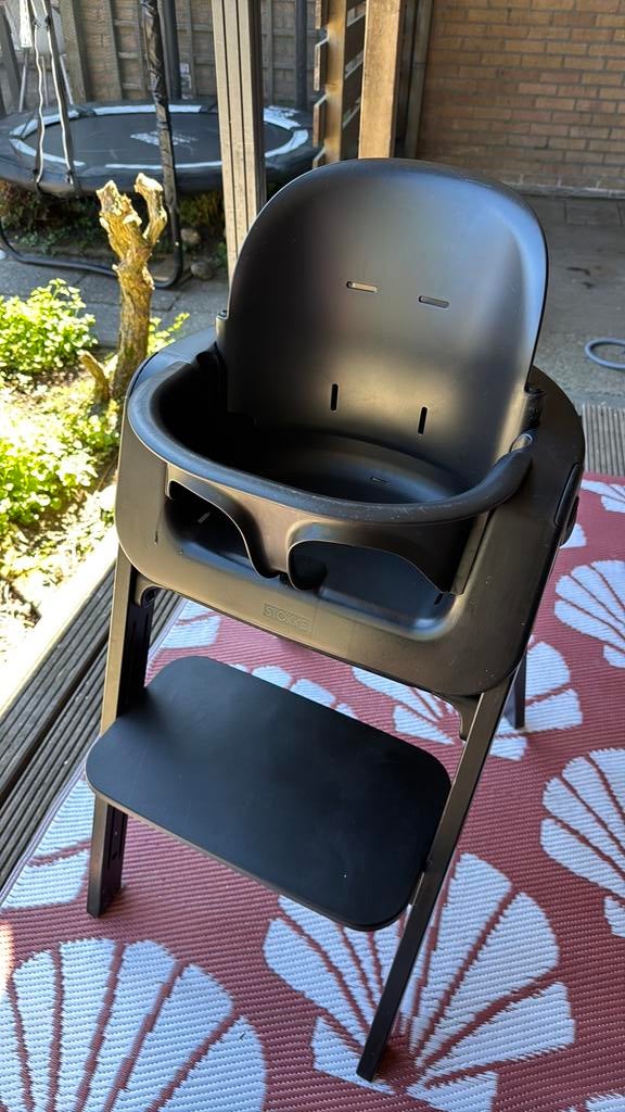 Stokke Steps kinderstoel - Zwart (onderdelen missen), Ophalen, Gebruikt, Meegroeistoel, Aanschuifbaar
