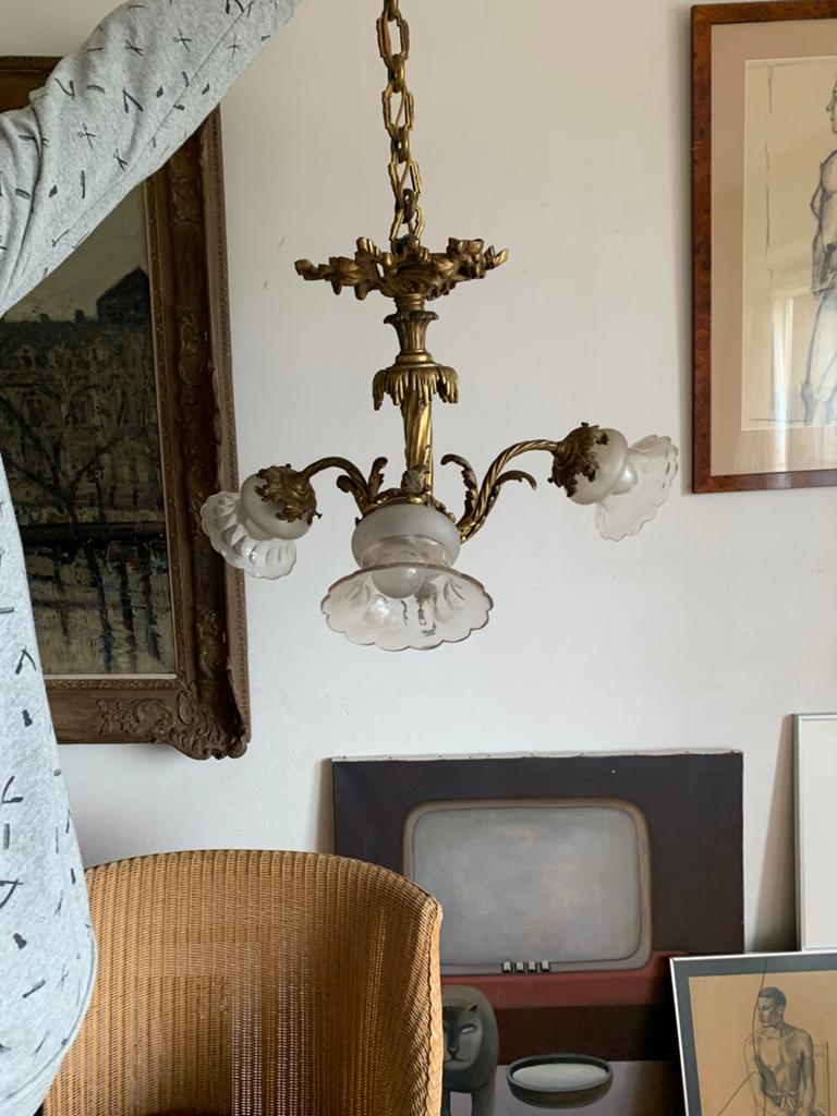 antieke lamp, Ophalen, Ovaal, Minder dan 50 cm