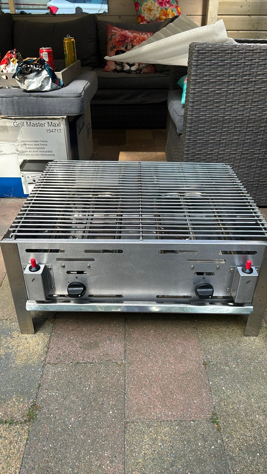 Hendi Grill-Master Maxi 11,6kW Gasbarbecue, Ophalen, Gebruikt