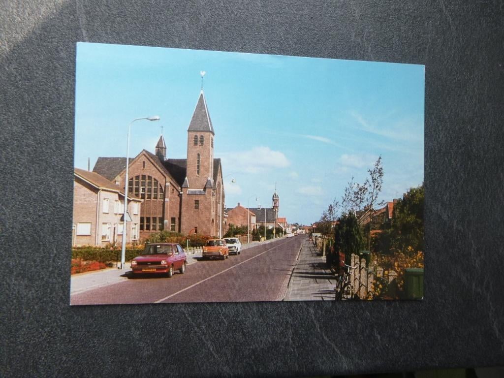 Kamperland, Veerweg-geref kerk/auto 1980, Verzenden, 1980 tot heden, Gelopen, Zuid-Holland