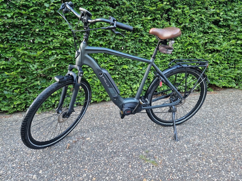 Herenfiets Stella E-bike, Gebruikt, 50 km per accu of meer, 55 tot 59 cm, Ophalen