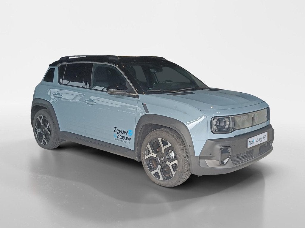 Renault 4 comfort range iconic 52 kWh | Beschikbaar per 1 se, Auto's, Renault, 12 maanden, 750 kg, Blauw, Leder en Stof