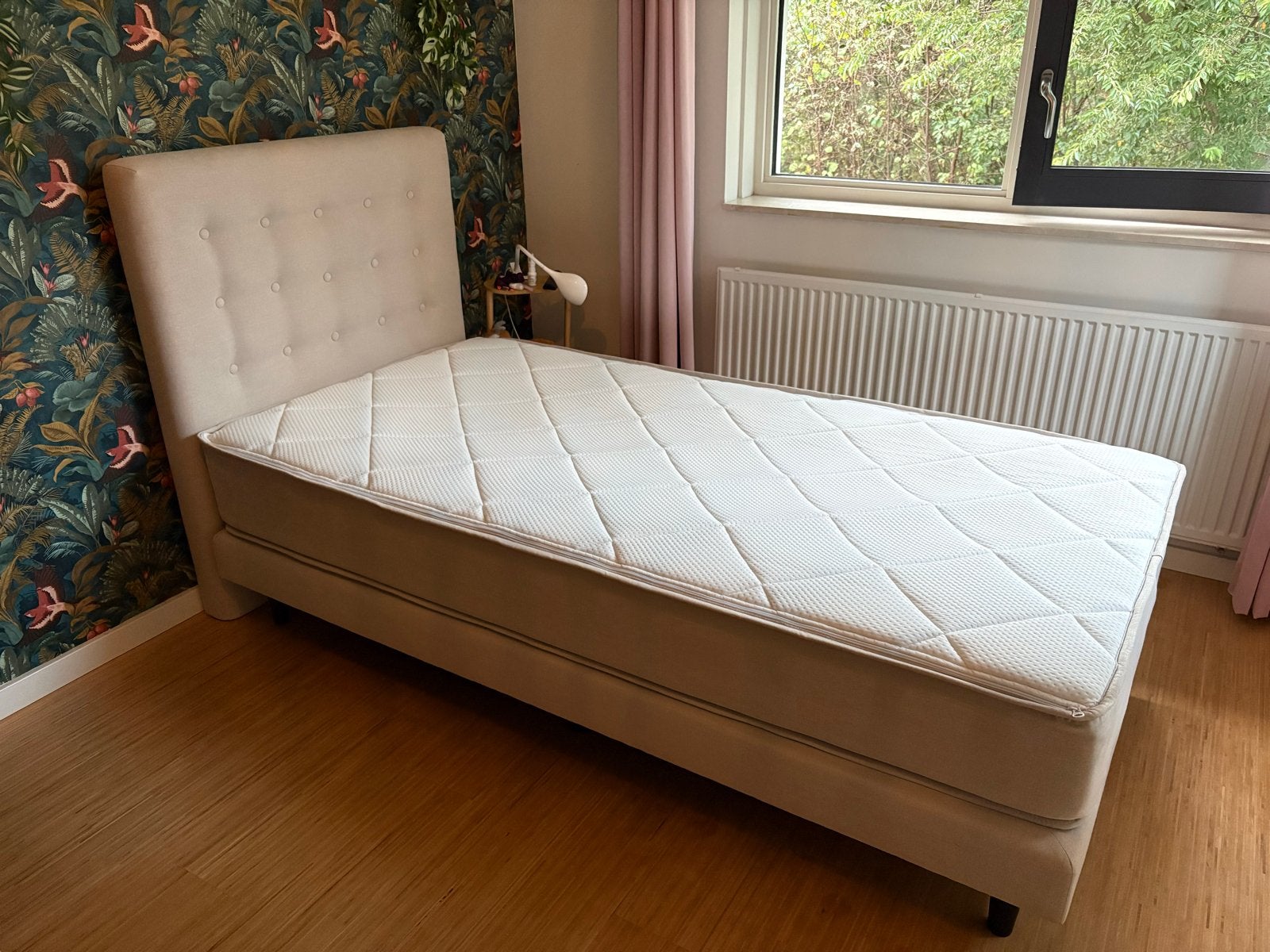 Swiss Sense boxspring 1 persoons, Ophalen, Gebruikt, 90 cm, Eenpersoons